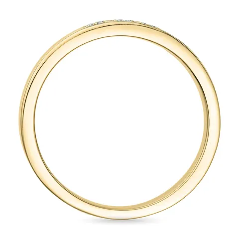 diamant guld alliancering i 9 karat guld 0,09 ct