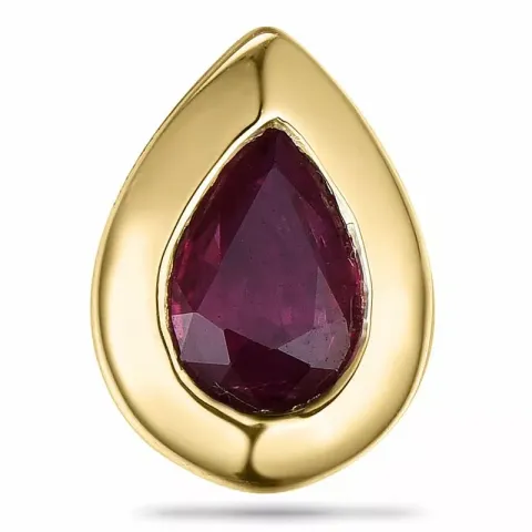 rubin vedhæng i 9 karat guld 0,52 ct