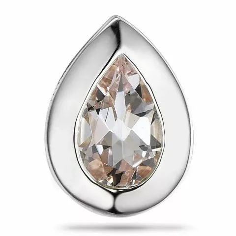 Morganit vedhæng i 9 karat hvidguld 0,35 ct