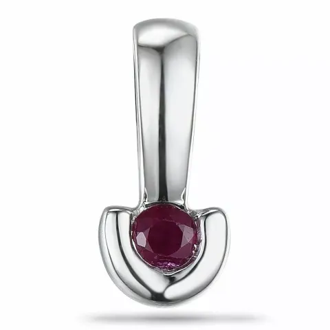 Rubin vedhæng i 9 karat hvidguld 0,13 ct