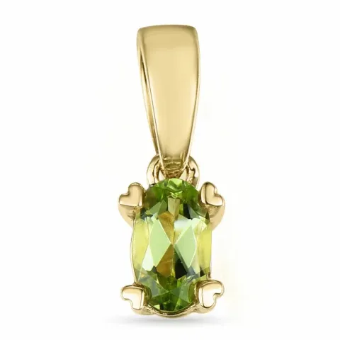 peridot vedhæng i 9 karat guld 0,25 ct