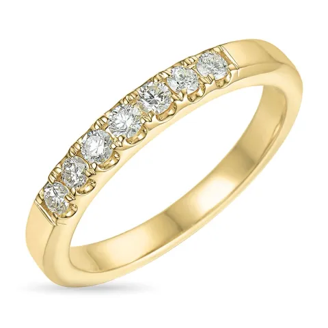 diamant alliancering i 14 karat guld 0,26 ct