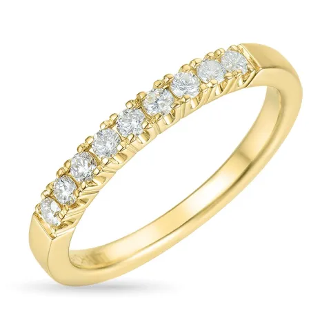 diamant alliancering i 14 karat guld 0,23 ct