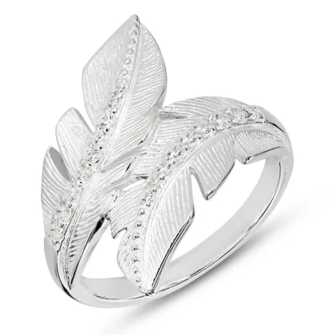 zirkon ring i sølv