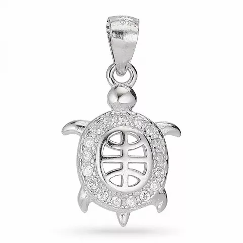 Kollektionsprøve skildpadde zirkon vedhæng i sølv
