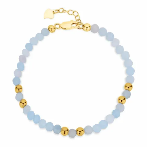 blå armbånd med akvamarin