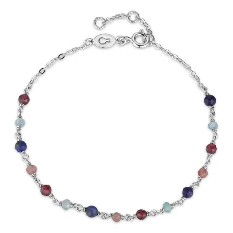 med fejl multifarvede armbånd med sten.