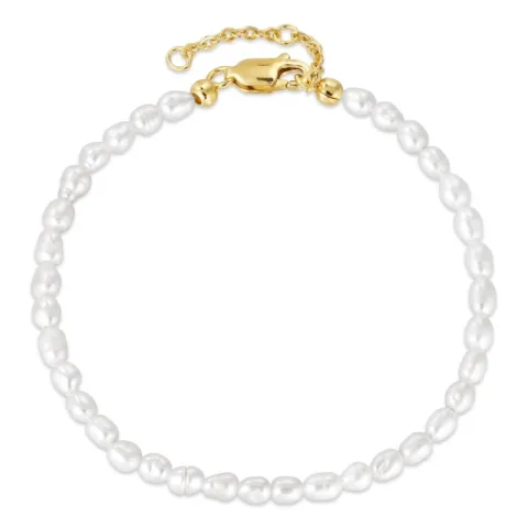 3,5 mm armbånd med ferskvandsperle