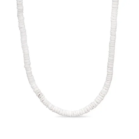 shell halskæde i forgyldt sølv 38 cm plus 5 cm x 5,0 mm