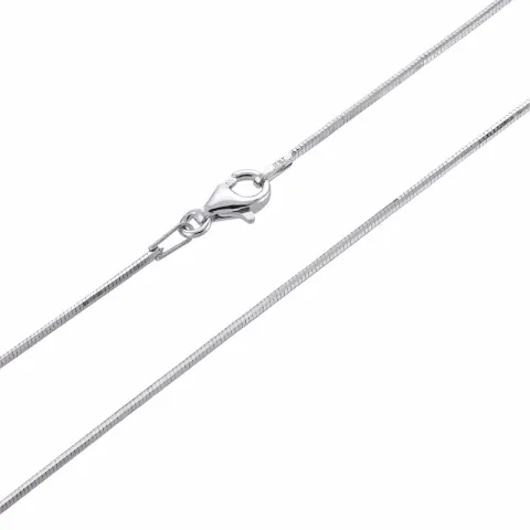 slangehalskæde i rhodineret sølv 50 cm x 1,2 mm
