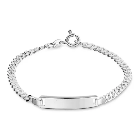 Figaroarmbånd i sølv  x 6 mm