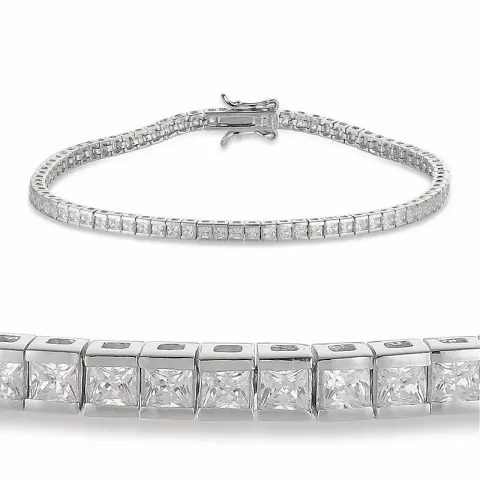 zirkon tennisarmbånd i sølv x 3,1 mm