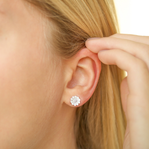 marguerit øreringe i sølv - Maggie