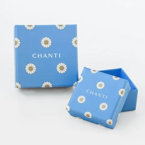 marguerit lysegrøn krystal ørekroge i forgyldt sølv