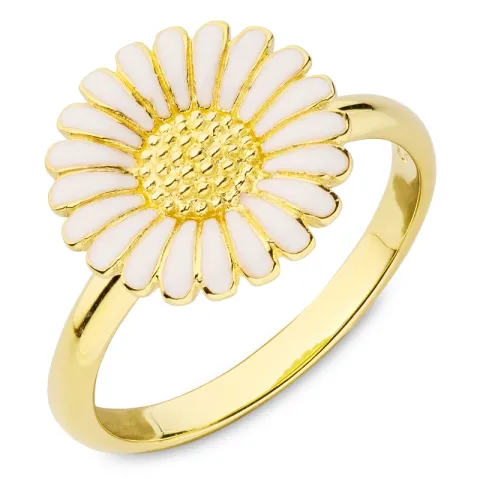 marguerit ring i forgyldt sølv - Matilda