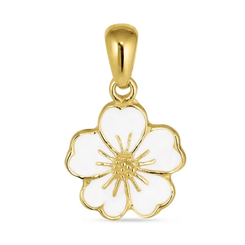 11 mm forglemmigej vedhæng i forgyldt sølv