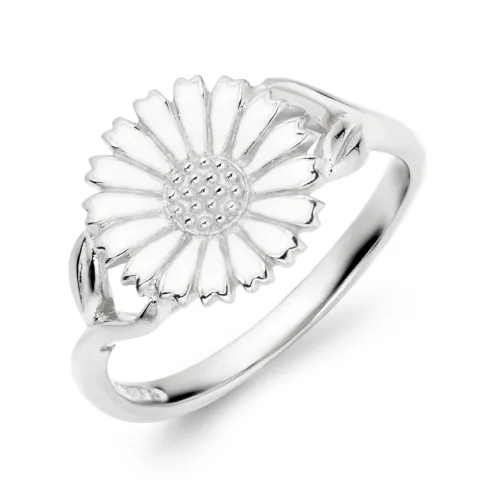 11 mm blomster ring i sølv