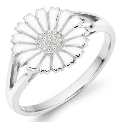 11 mm marguerit ring i sølv - Marie