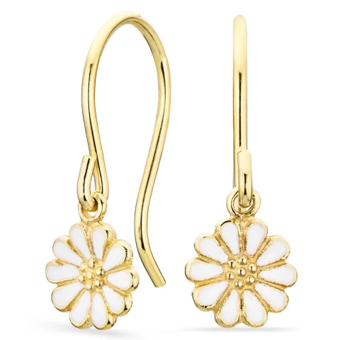 marguerit øreringe i forgyldt sølv - Maggie