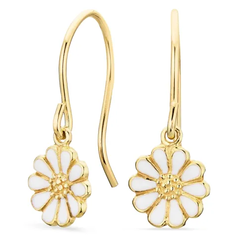 marguerit øreringe i forgyldt sølv - Maggie