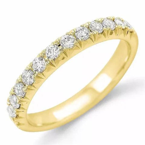 Diamant alliancering i 14 karat guld 0,49 ct