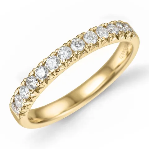 Diamant alliancering i 14 karat guld 0,49 ct