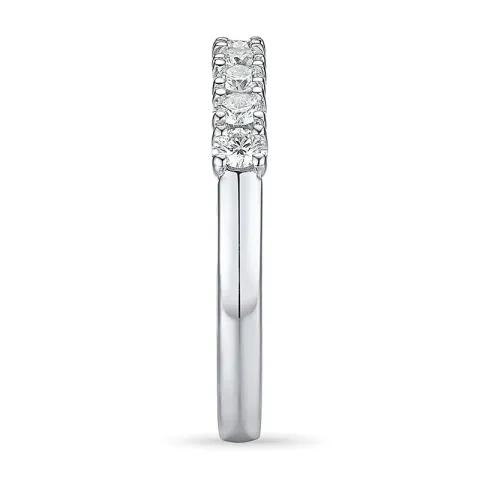diamant alliancering i 14 karat hvidguld 0,21 ct