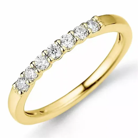 Diamant alliancering i 14 karat guld 0,26 ct