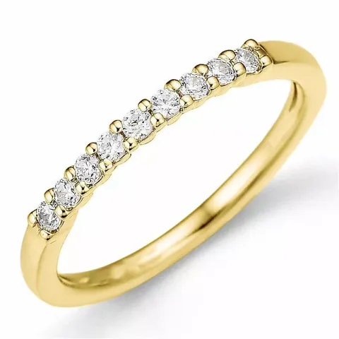 diamant alliancering i 14 karat guld 0,21 ct