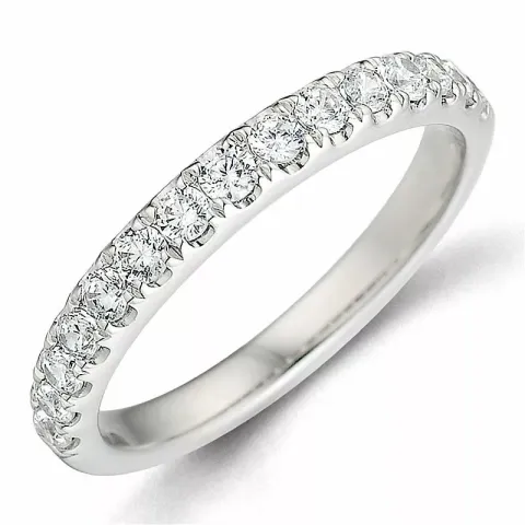 Diamant alliancering i 14 karat hvidguld 0,49 ct