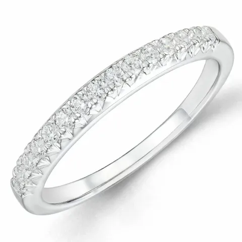 Kollektionsprøve diamant alliancering i 14 karat hvidguld 0,26 ct