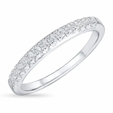 Diamant alliancering i 14 karat hvidguld 0,26 ct