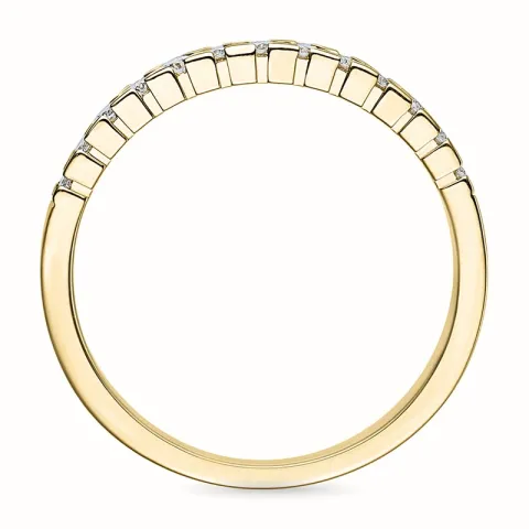 diamant alliancering i 14 karat guld 0,26 ct