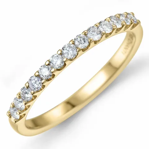 Diamant alliancering i 14 karat guld 0,36 ct