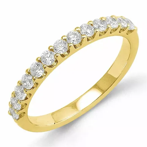 Diamant alliancering i 14 karat guld 0,51 ct