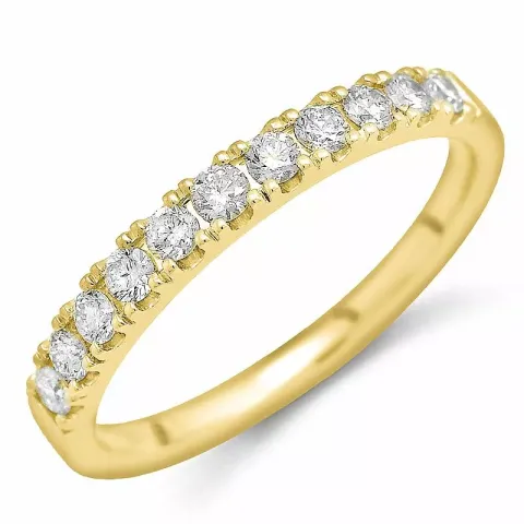 Diamant alliancering i 14 karat guld 0,41 ct