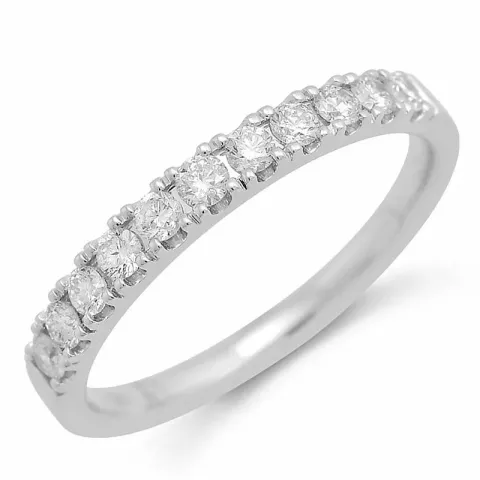 Diamant alliancering i 14 karat hvidguld 0,40 ct