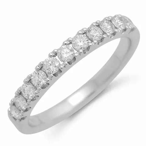 Diamant alliancering i 14 karat hvidguld 0,48 ct