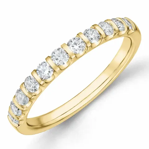 diamant alliancering i 14 karat guld 0,50 ct