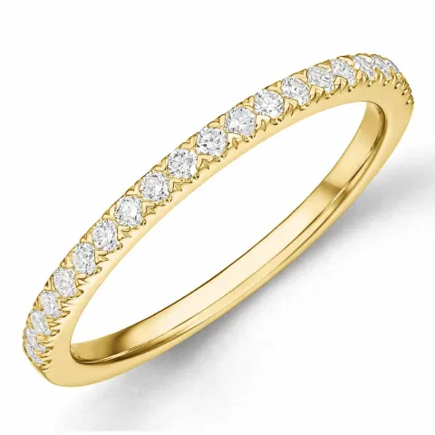 diamant alliancering i 14 karat guld 0,25 ct