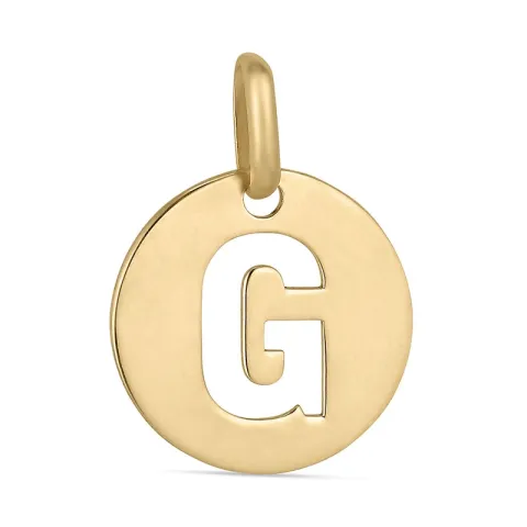 bogstav G vedhæng i 8 karat guld