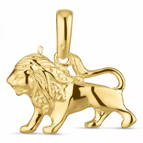 stjernetegn løven vedhæng i 8 karat guld