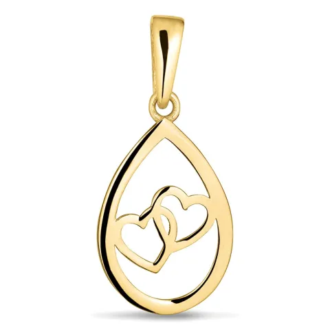 Kollektionsprøve hjerte vedhæng i 8 karat guld