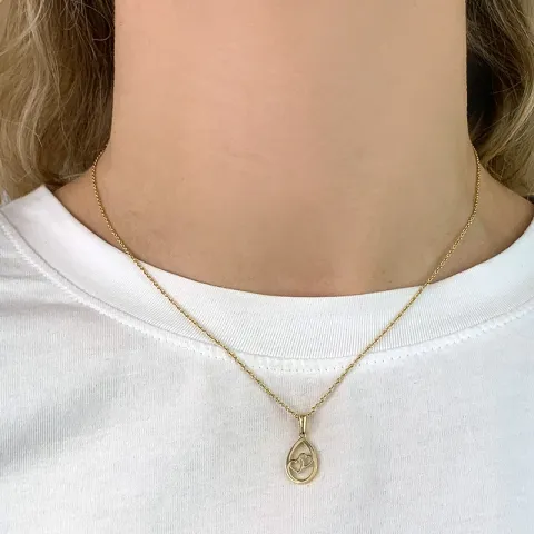 Kollektionsprøve hjerte vedhæng i 8 karat guld