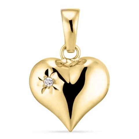 Kollektionsprøve hjerte vedhæng i 9 karat guld
