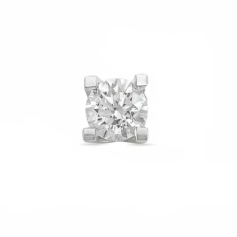 1/2 par diamant ørestikker i 14 karat hvidguld med diamant 