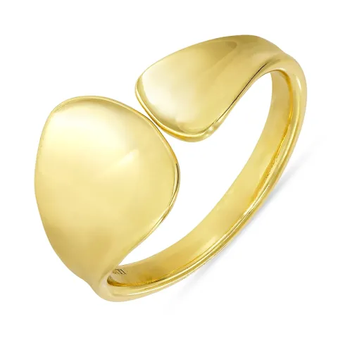 ring i forgyldt sølv