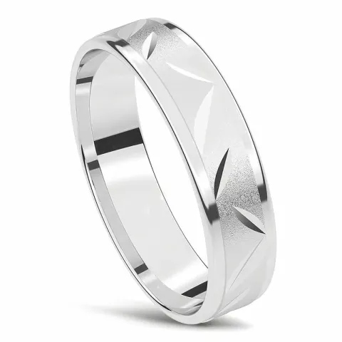 vielsesring i 14 karat hvidguld