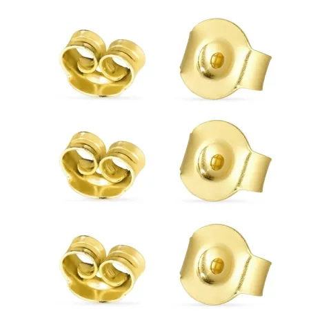 3 par butterflies i forgyldt sølv