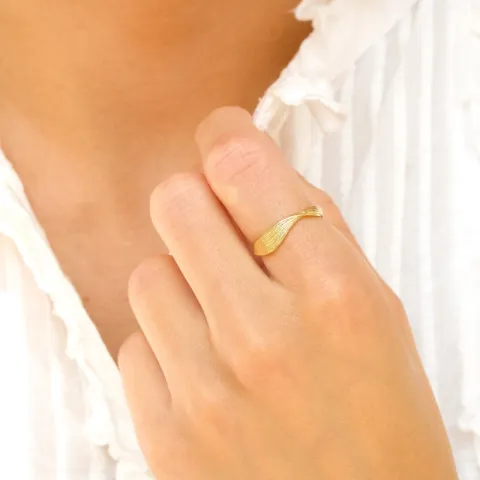 ring i forgyldt messing